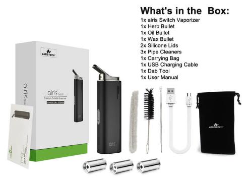 Airirs Switch - Premium Portable Vaporizer 3in1 Design - CORONA CASH AND CARRY