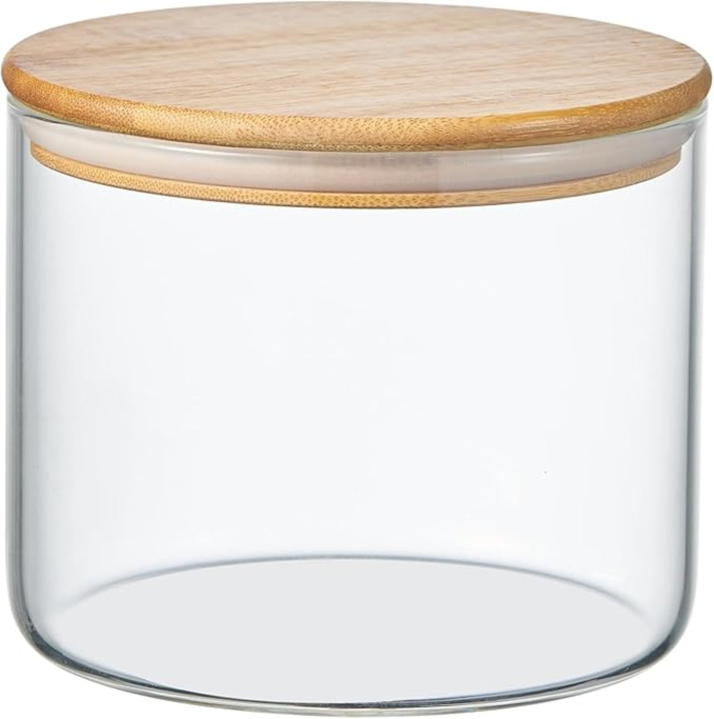 Glass Jar - Seal Tight Bamboo Lid - CORONA CASH AND CARRY