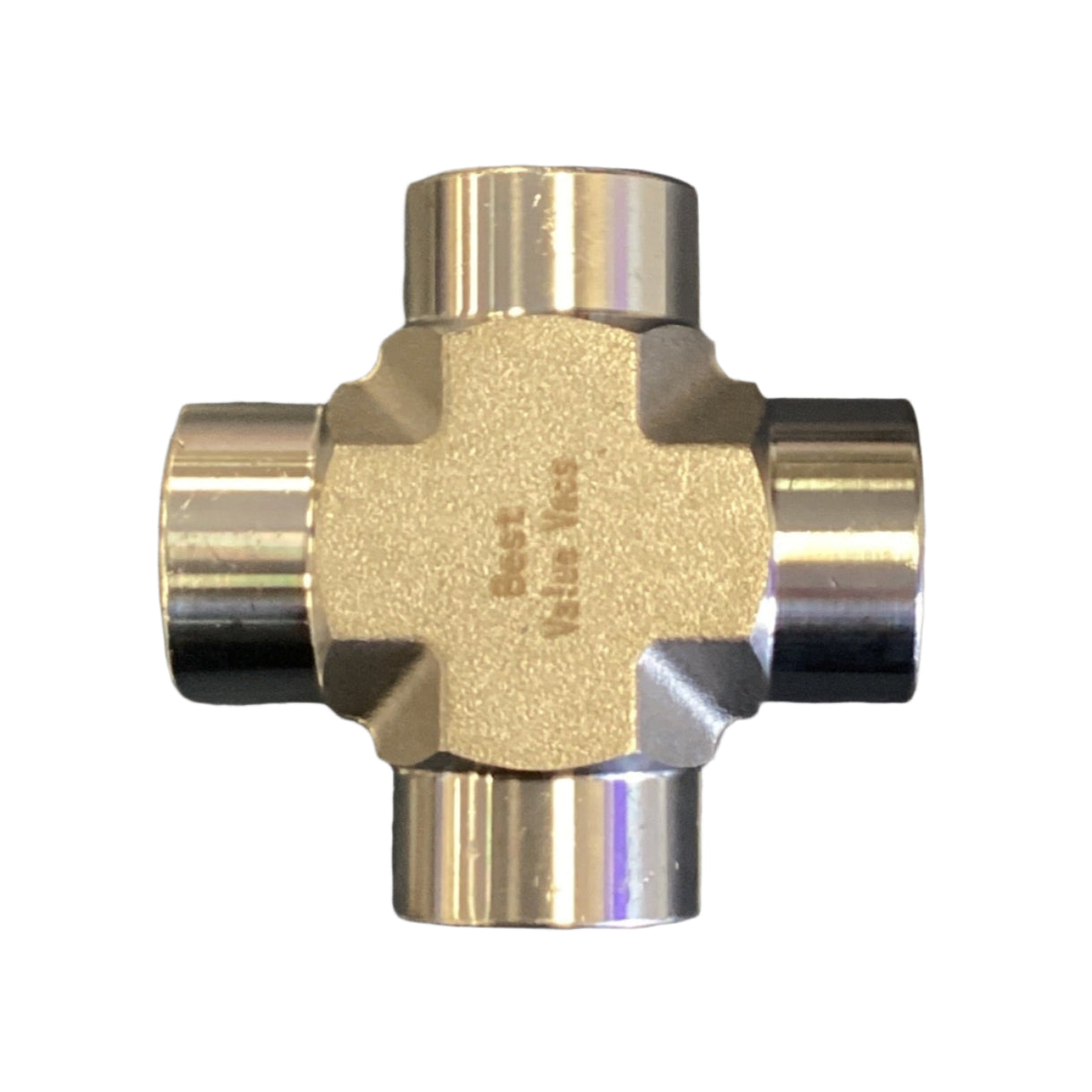 3/8" FEMALE CROSS TEE Stainless Steel - bin 78 - CORONA CASH AND CARRY