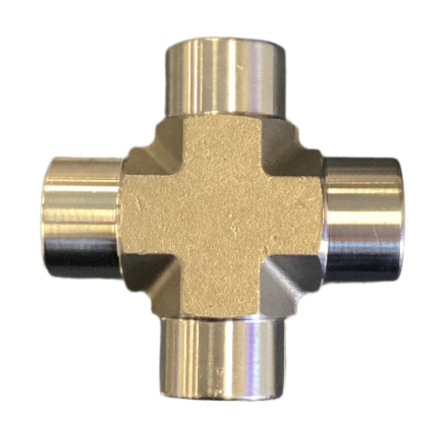 1/4" FEMALE CROSS TEE Stainless Steel - bin 77 - CORONA CASH AND CARRY