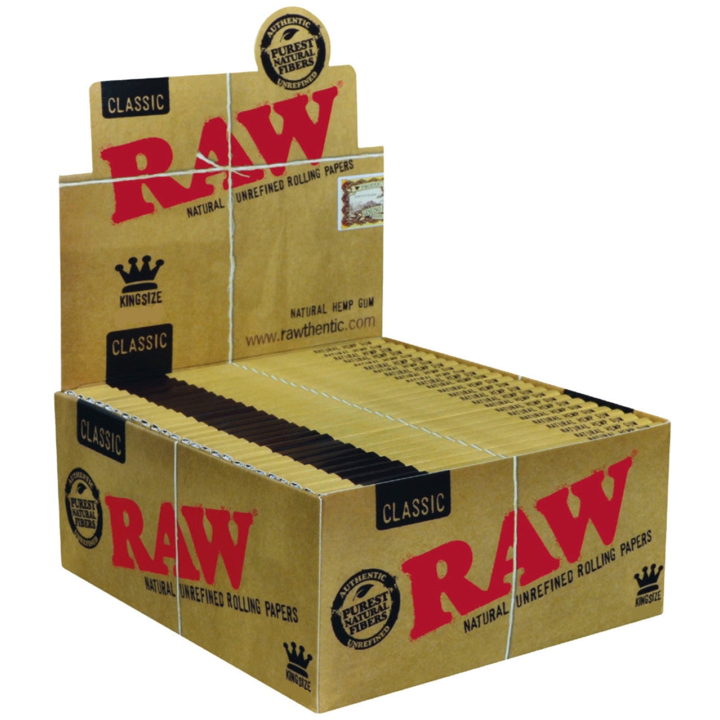 Raw Clasic King Size Natural Unrefined Rolling pappers - CORONA CASH AND CARRY