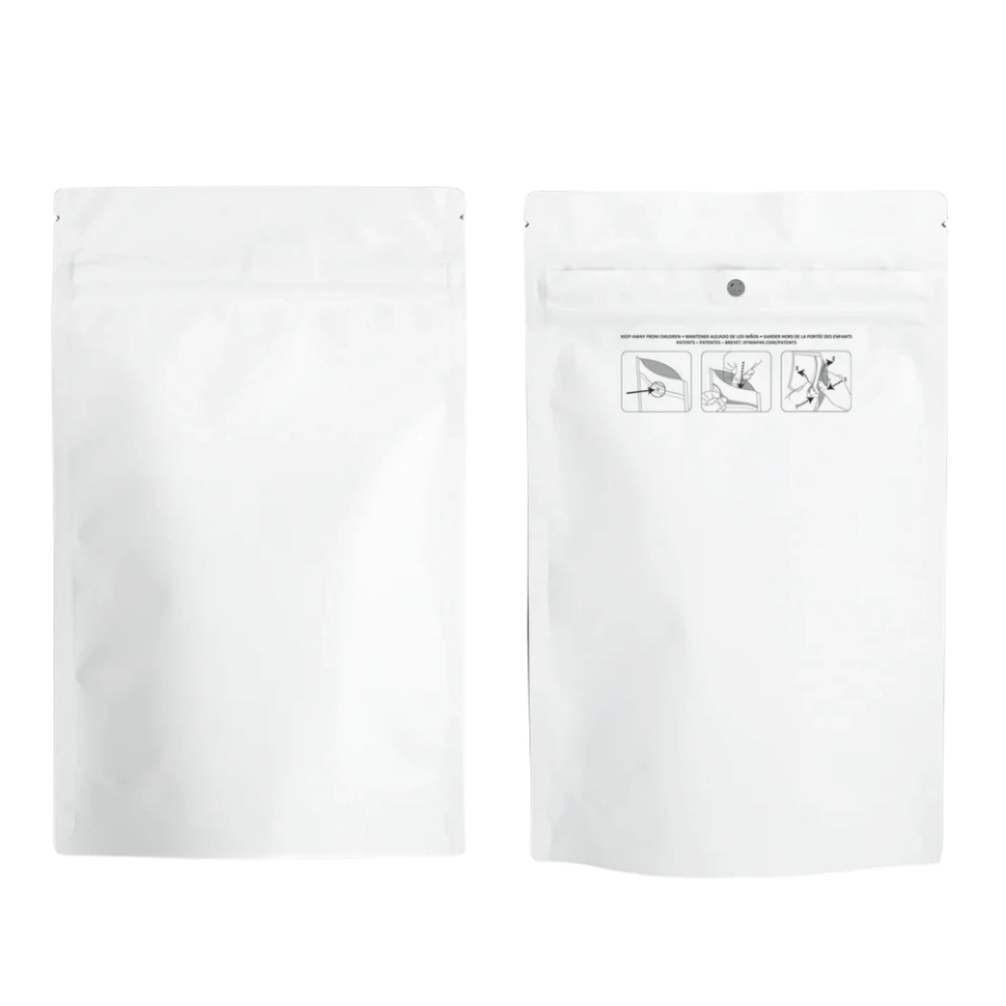 1oz CR White/White - Mylar Bags - CORONA CASH AND CARRY