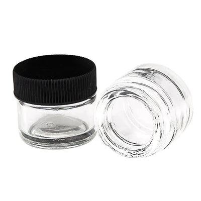 5ML Round Clear Jars with Screw Cap Lid - BPA Free - CORONA CASH AND CARRY