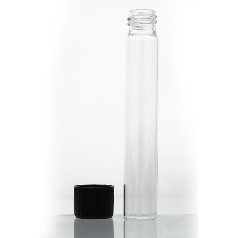 Glass Tube 4.7 in - Childproof BlacklTop - CORONA CASH AND CARRY