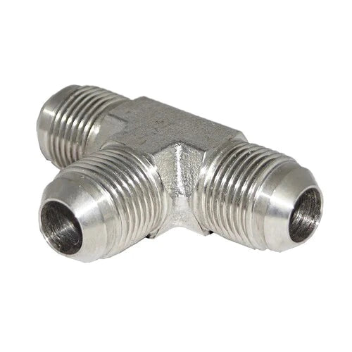 1/2  Male JIC 3 Way Tee Fittings Stainless Steel 304 - CORONA CASH AND CARRY