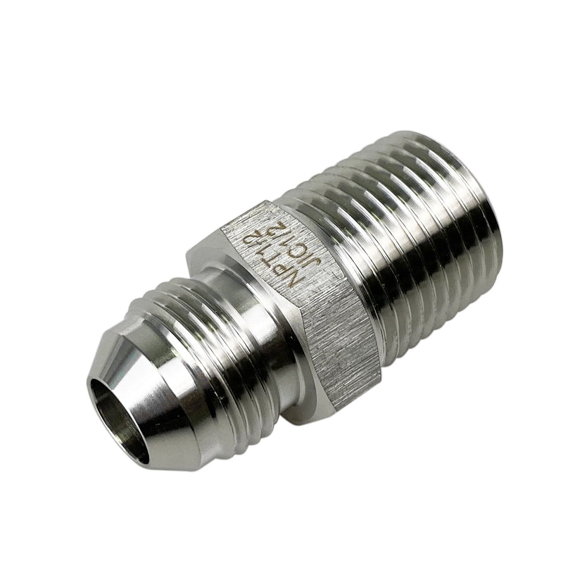 Male NPT to Male JIC Adapter - Multiple Sizes Stainless Steel 304 - CORONA CASH AND CARRY