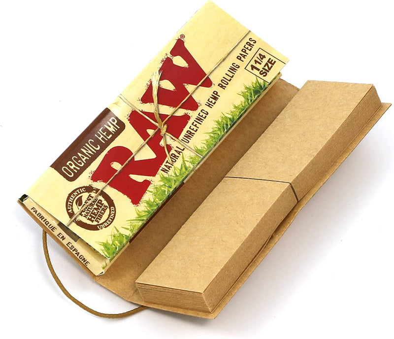 RAW Organic Connoisseur 1.25 1 1/4 Rolling Paper with Tips - CORONA CASH AND CARRY