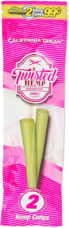 Twisted Hemp Retail Cones (California Dream) - CORONA CASH AND CARRY