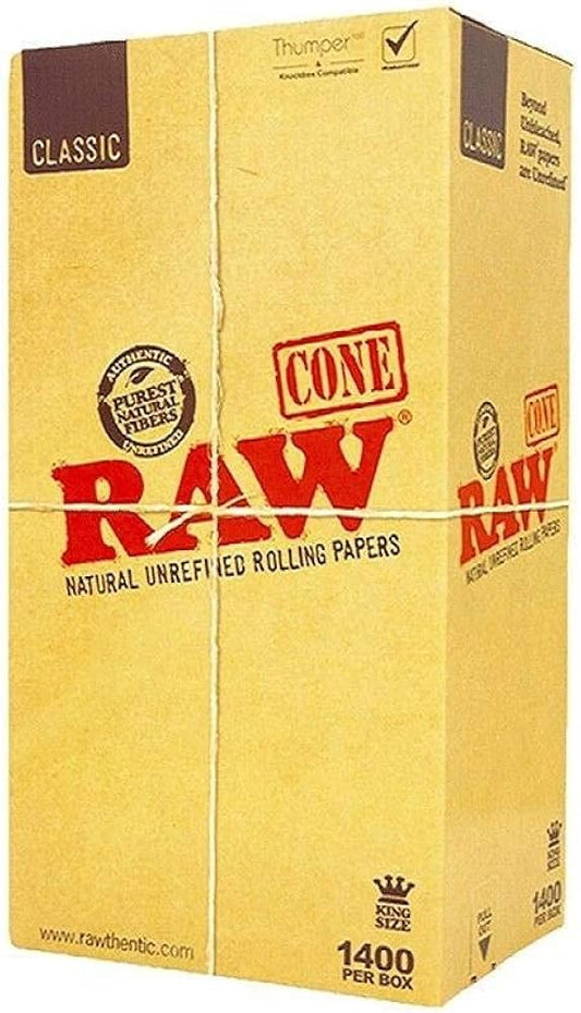 RAW Pre-Rolled Cones - King Size - Box of 1400