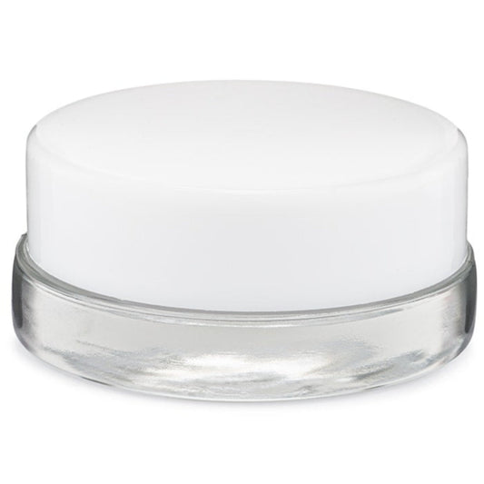 7ml Glass Jars - White Lids