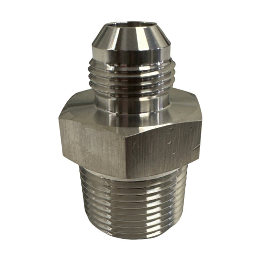 3/4" MNPT 1/2" MJIC Stainless Steel Fitting - bin 10 - CORONA CASH AND CARRY