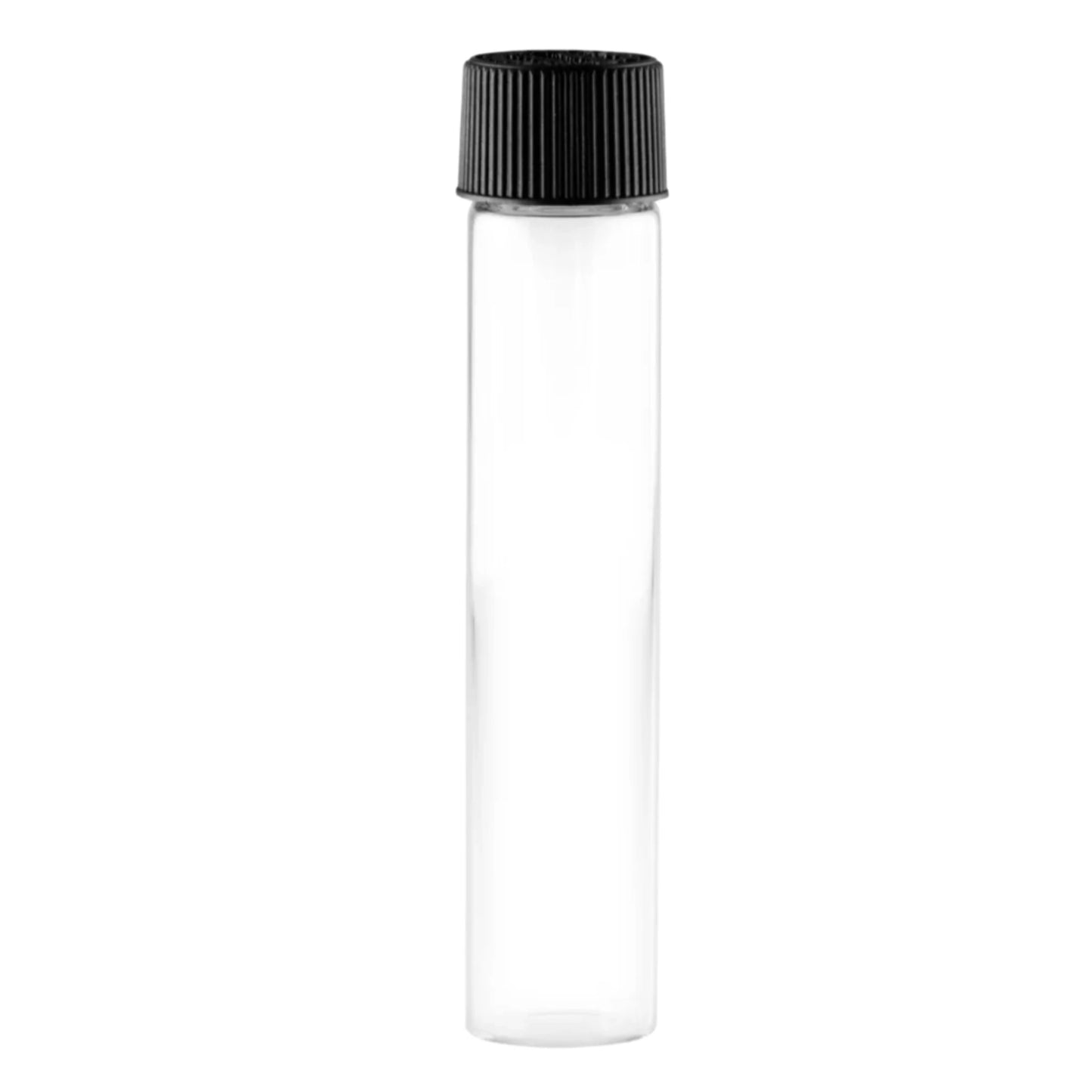 Glass Tube Non-Child Proof Black Cap - CORONA CASH AND CARRY