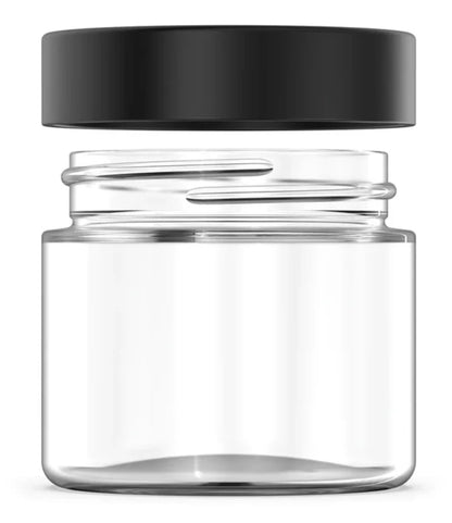 2oz Glass Jar - CR Black Lid