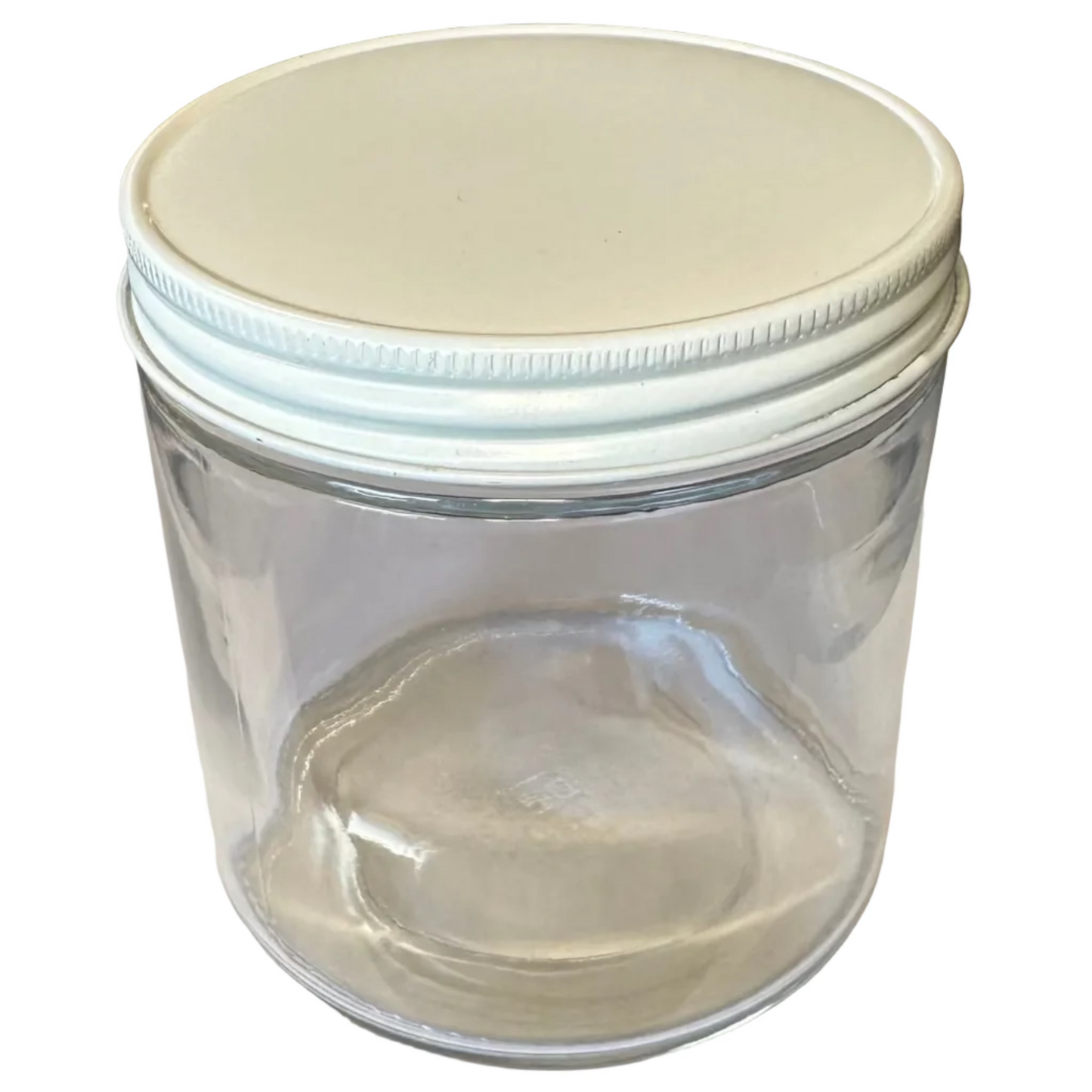 16oz Glass Jars - Black Metal Lid