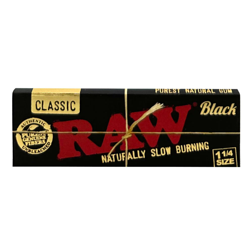 RAW Classic Black 1 1/4 Rolling Papers