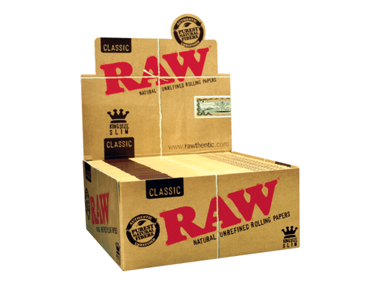 Raw Clasic King Size Natural Unrefined Rolling pappers - CORONA CASH AND CARRY