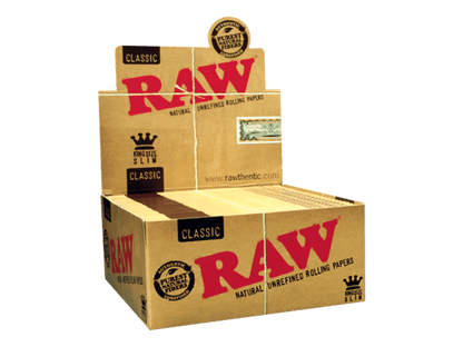 Raw Clasic King Size Natural Unrefined Rolling pappers - CORONA CASH AND CARRY