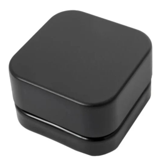 5mL CR Square Black Glass - Black Plastic Lid - CORONA CASH AND CARRY