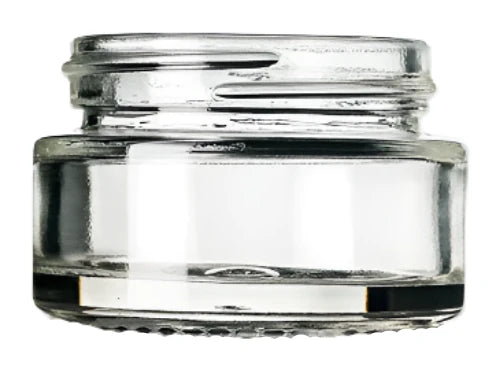 1/2oz Glass Jar - White Metal Lids