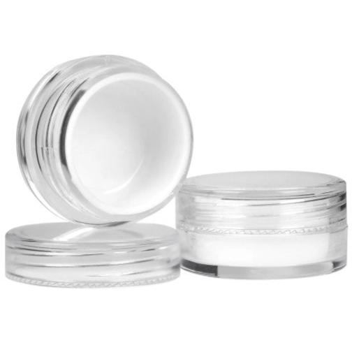 7ml Clear Plastic Jar - Silicone Lining - CORONA CASH AND CARRY