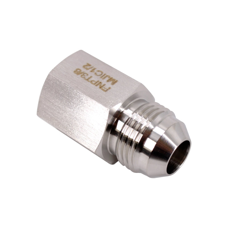 3/8" Female NPT to 1/4"  Male JIC Reducer Adapter -  Stainless Steel 304 - CORONA CASH AND CARRY