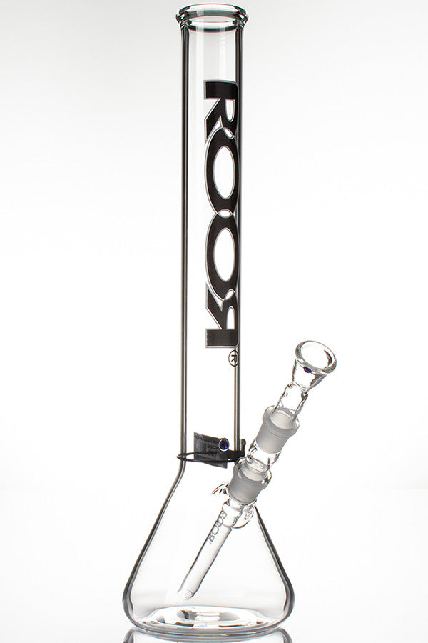 ROOR Little Sista Beaker Base 5mm Glass Ice Bong | Black Logo | 45cm - CORONA CASH AND CARRY