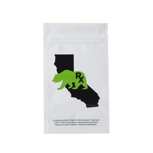 7g Mylar Barrier Bags, California Bear - (100 units) - CORONA CASH AND CARRY