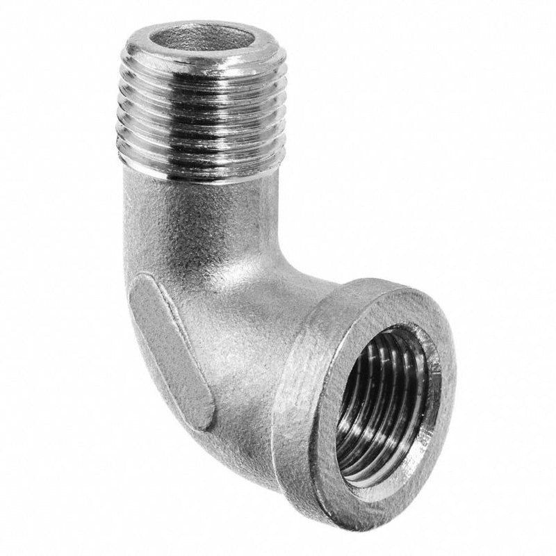 90° Street Elbow: 304 Stainless Steel, 1/2 in x 1/2 in Fitting Pipe Size, Male x Female - CORONA CASH AND CARRY