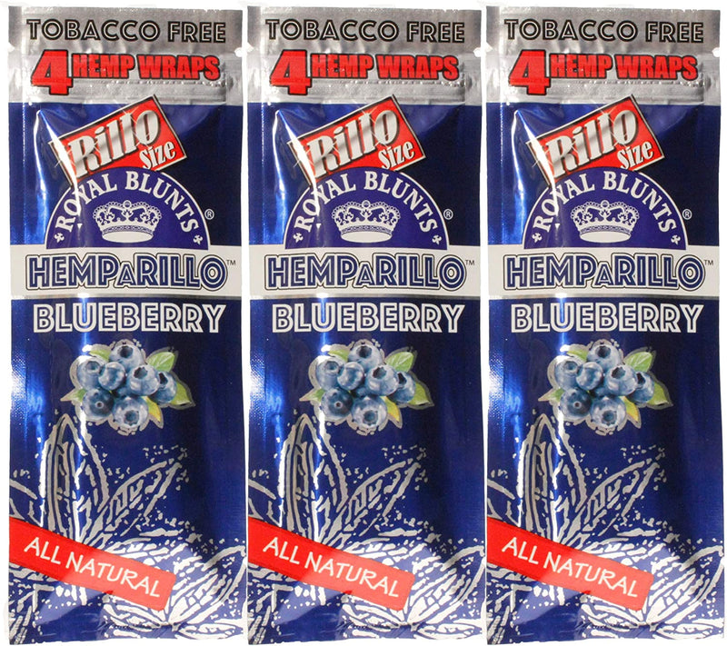 Hemparillo Grape 15 Pack of 4 (Full Box) (Tobacco Free Hemp Wraps) - CORONA CASH AND CARRY