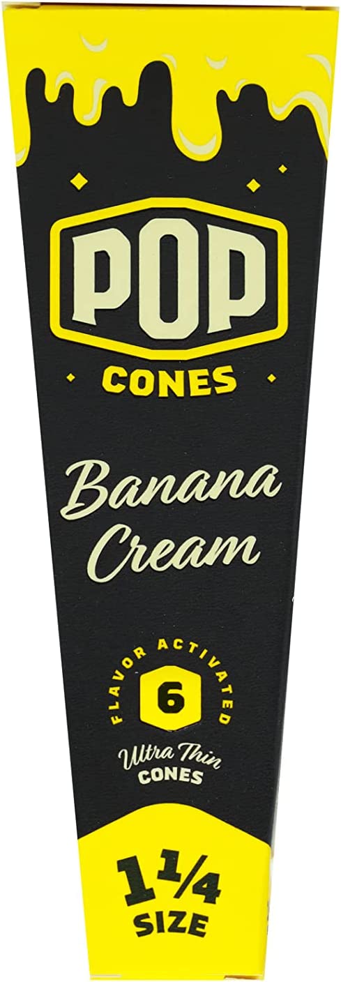 Pop Cones- Cones with a Flavor Burst Pop ( Wraps, Papers, Cones) (All 4 Flavors, 1 1/4), Red, Yellow, Blue, Orange - CORONA CASH AND CARRY